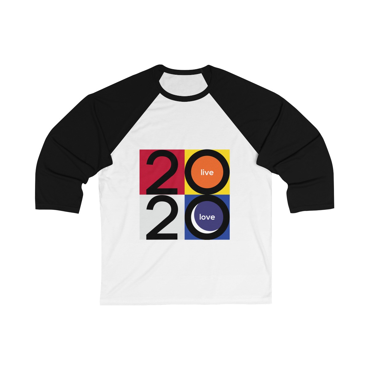 2020 "Live Love" Edition Unisex 3/4 Sleeve Baseball Tee - Image 7