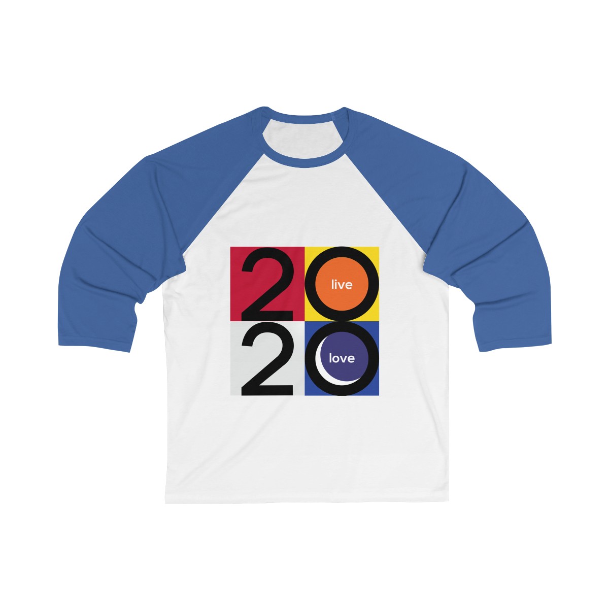 2020 "Live Love" Edition Unisex 3/4 Sleeve Baseball Tee - Image 5